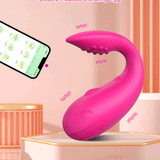 Vibrador Casal comn Controle App à Longa Distancia com Aplicativo e 10 modos de Vibração com estimulador na ponta