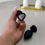 Plug Anal De Silicone em Formato de Coração