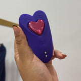 Vibrador de Calcinha Red Heart com Controle via App Bluetooth