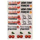 Cartela de Tatuagem Temporária