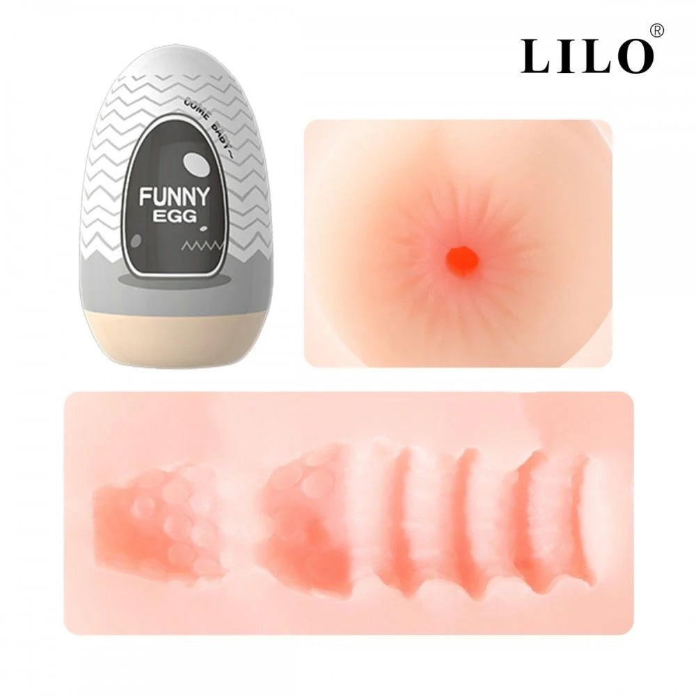 Egg Masturbador em Cyberskin Formato de Ânus