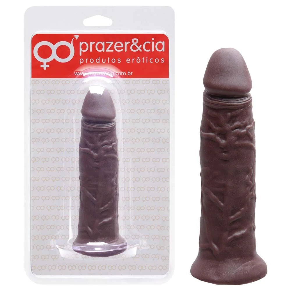 Pênis de Borracha Aromático 14 x 3,4 cm Chocolate