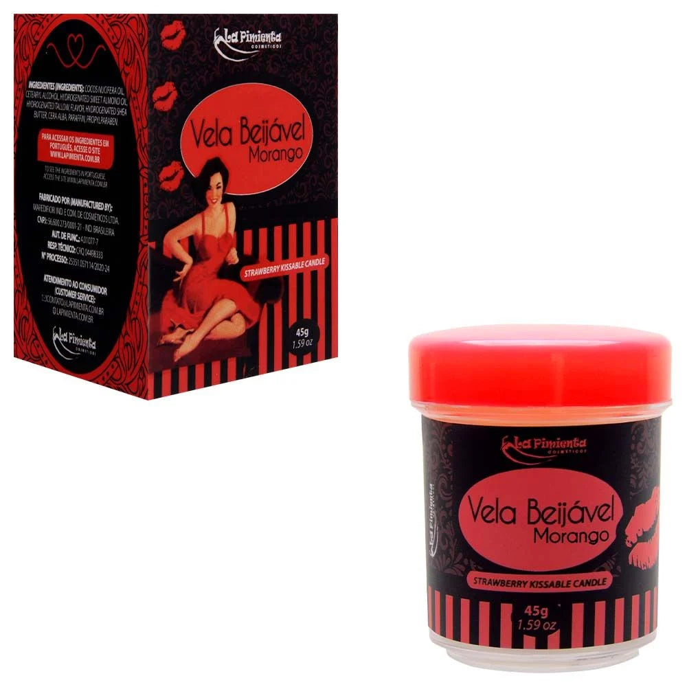 Vela Beijável Transforma em Óleo Para Massagem 45g La Pimienta