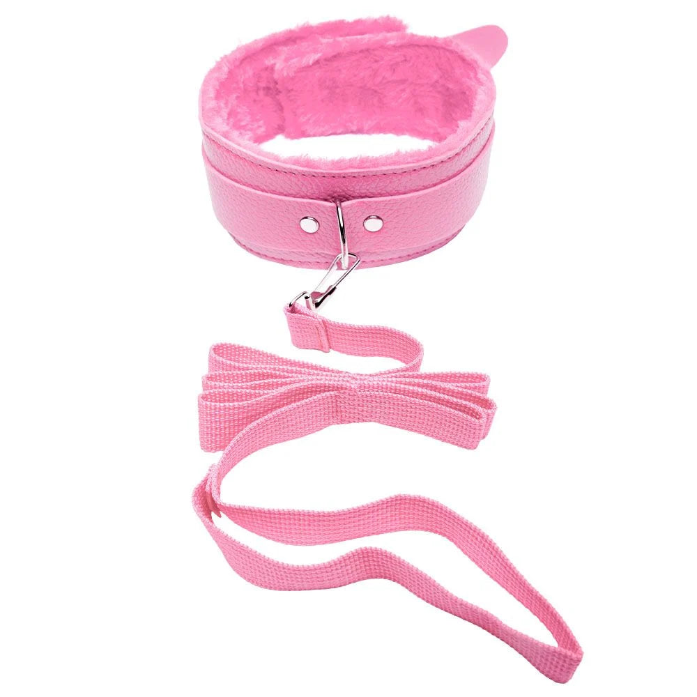 Coleira com guia 50 cm x 4 cm Linha Sado