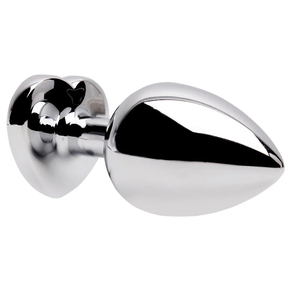 Plug Anal Metal Coração TAMANHO G