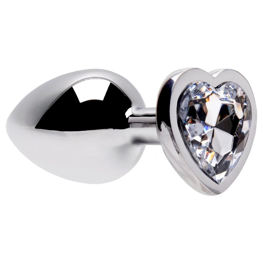 Plug Anal Metal Coração TAMANHO G