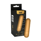 Mini Vibrador Bullet Dourado Recarregável com 10 Modos de Vibração Intt