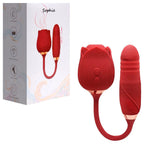 Vibrador Flower Vai e Vem - Recarregável - 1O modos de Vibração