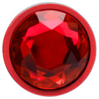 Plug Anal Abs Vermelho Redondo Pedra