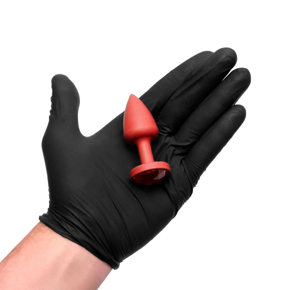 Plug Anal Abs Vermelho Redondo Pedra