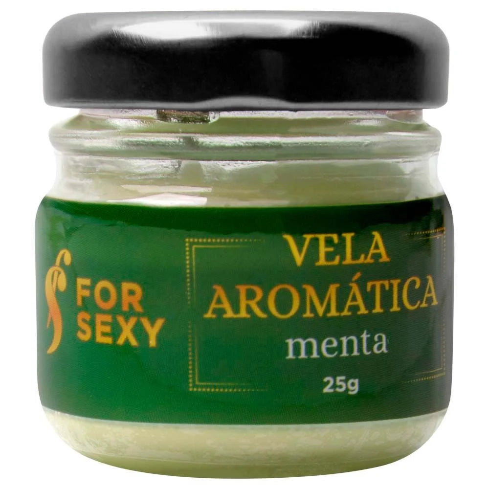 Vela Aromática Massagem Beijável Menta