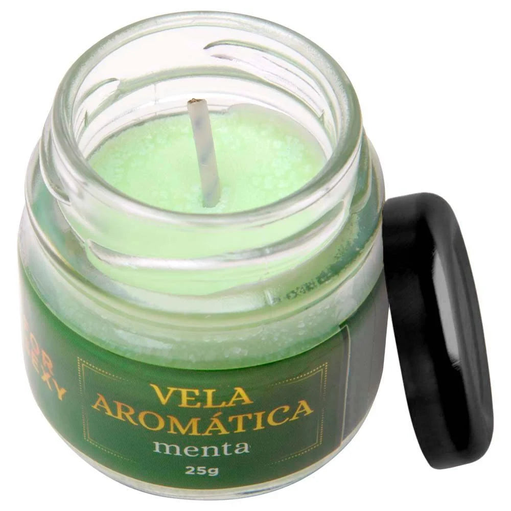 Vela Aromática Massagem Beijável Menta
