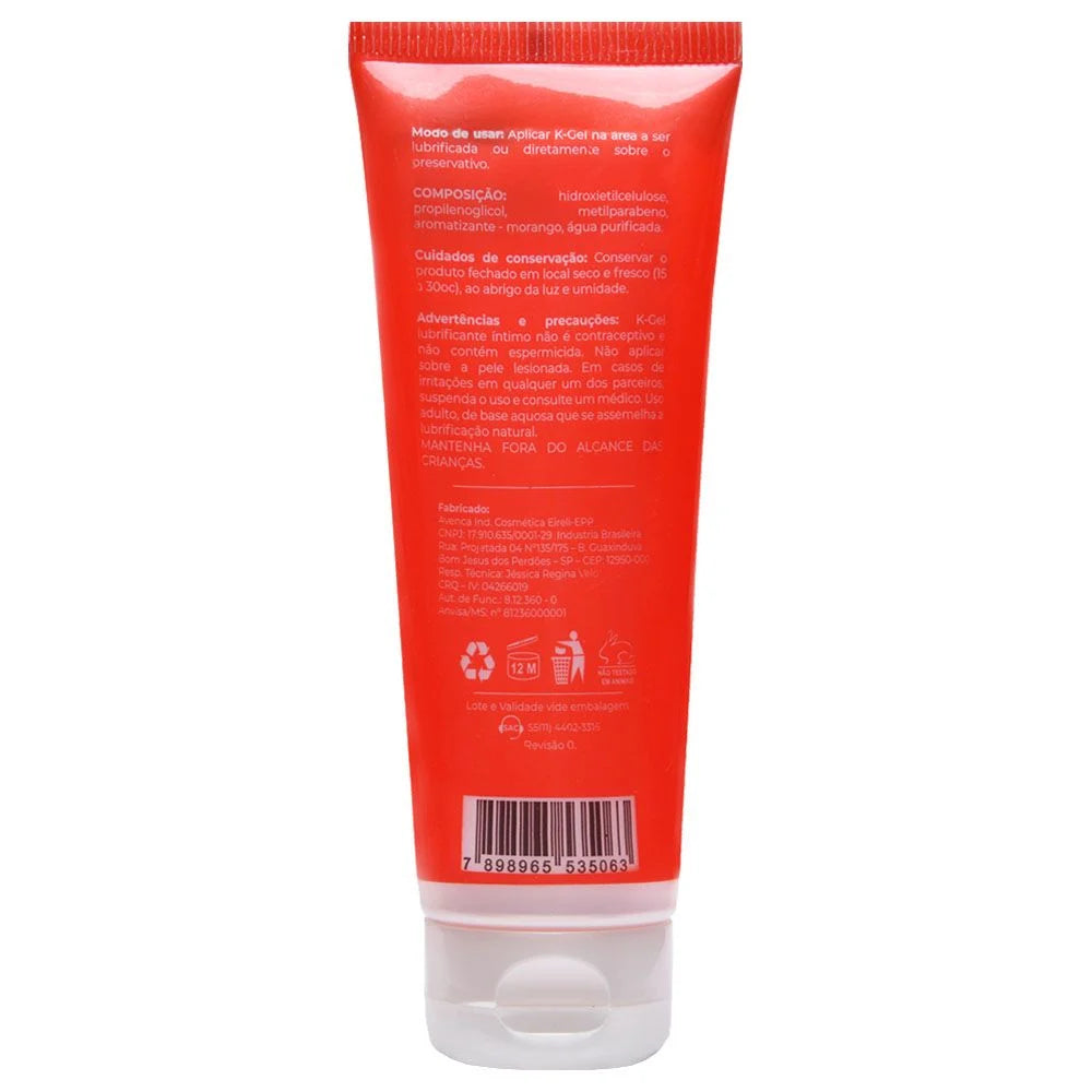 Lubrificante íntimo 80g Kgel Morango