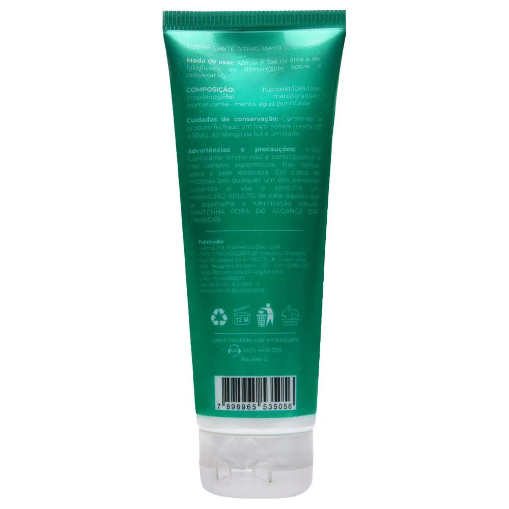 Lubrificante íntimo 80g Kgel Menta