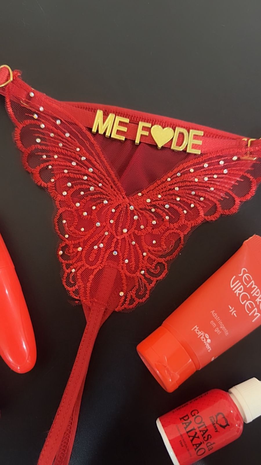 Calcinha Borboleta Personalizável (Letras não Inclusas)