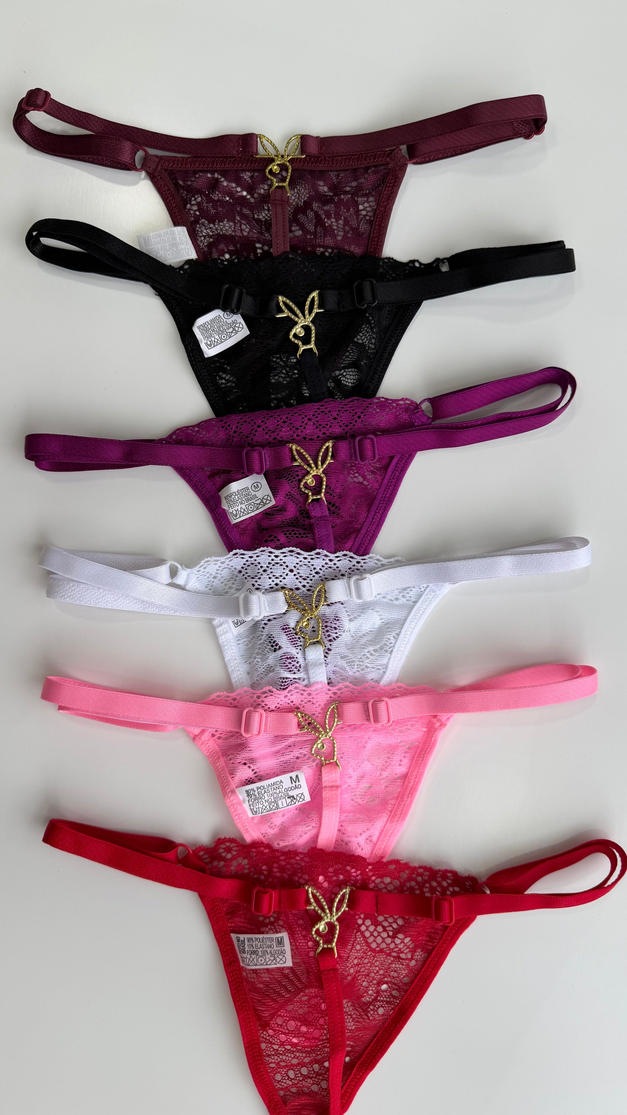 Calcinha Fio com Pingente Play Boy (Tamanho Unico)