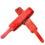 Algemas de Couro com Forro Macio e Corrente Metálica