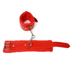 Algemas de Couro com Forro Macio e Corrente Metálica