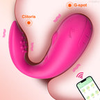 Vibrador Casal comn Controle App à Longa Distancia com Aplicativo e 10 modos de Vibração com estimulador na ponta