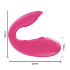 Vibrador Casal comn Controle App à Longa Distancia com Aplicativo e 10 modos de Vibração com estimulador na ponta