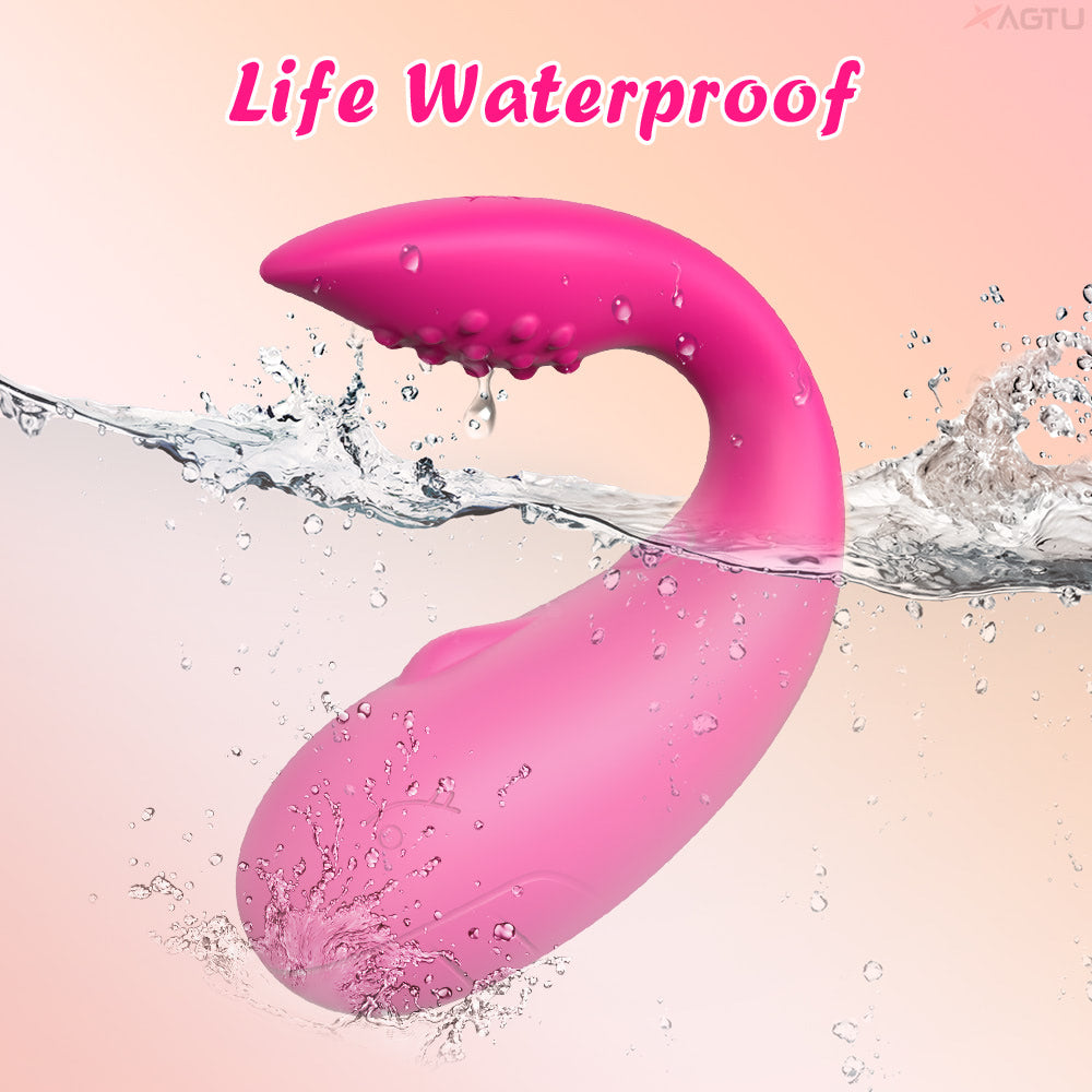 Vibrador Casal comn Controle App à Longa Distancia com Aplicativo e 10 modos de Vibração com estimulador na ponta