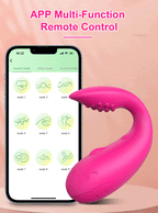 Vibrador Casal comn Controle App à Longa Distancia com Aplicativo e 10 modos de Vibração com estimulador na ponta