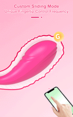 Vibrador de Casal com Controle Remoto Via Aplicativo Controle a Longa Distância