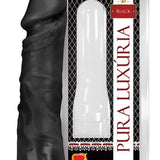 Pênis Prótese Pura Luxúria Realistico Maciço 18,5x4,2 cm Preto