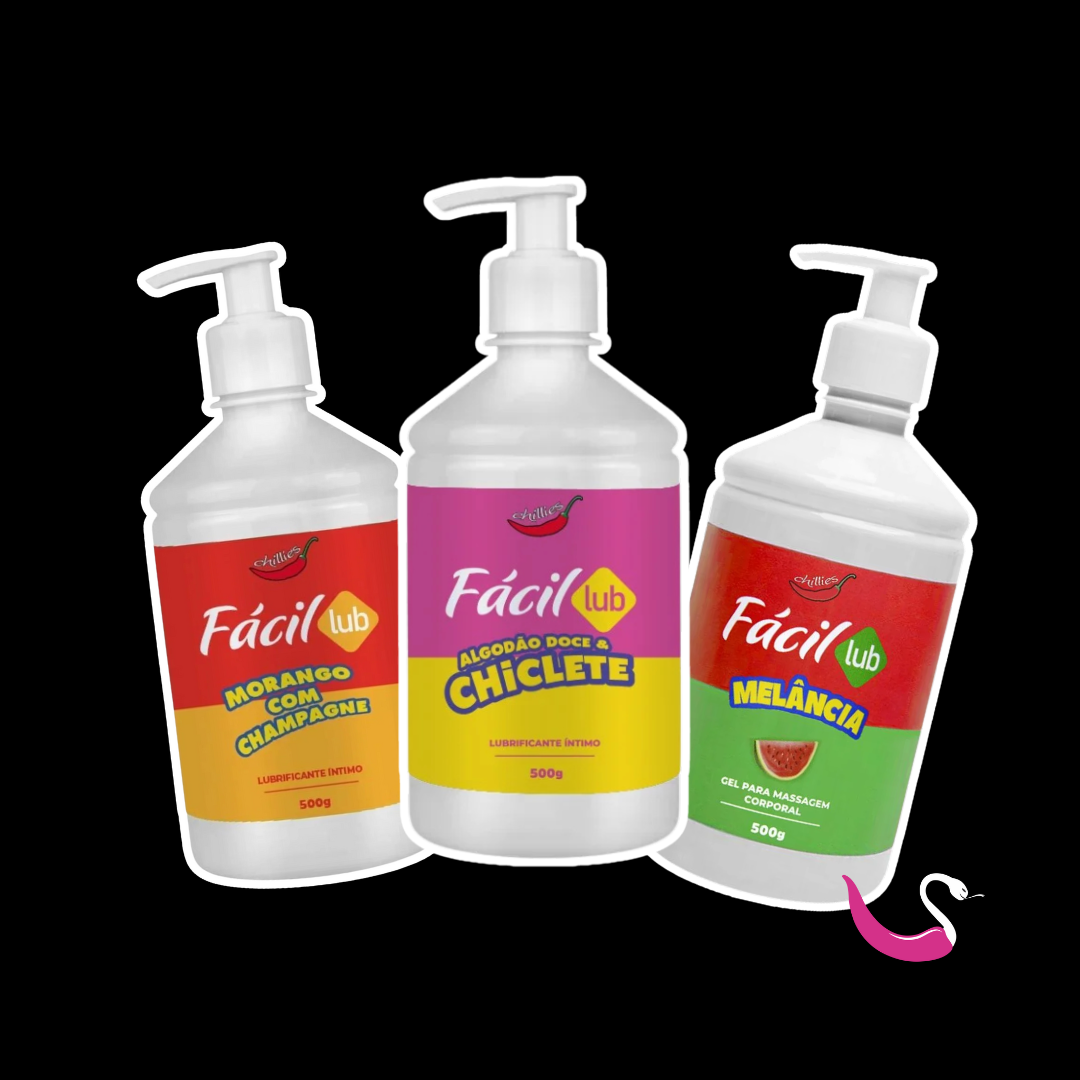 Lubrificante Beijavel á Base de Agua 500g Fácil Lub