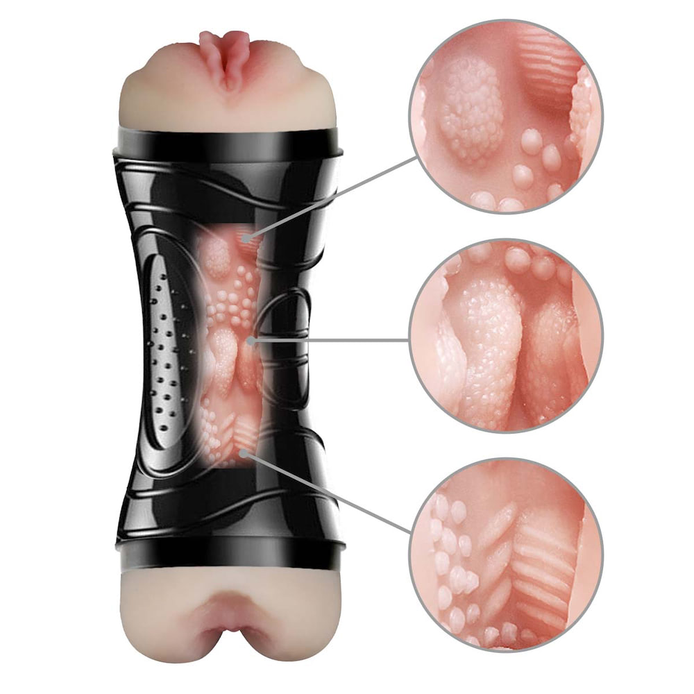 Masturbador Duplo Vagina e Ânus - TRAINING MASTER