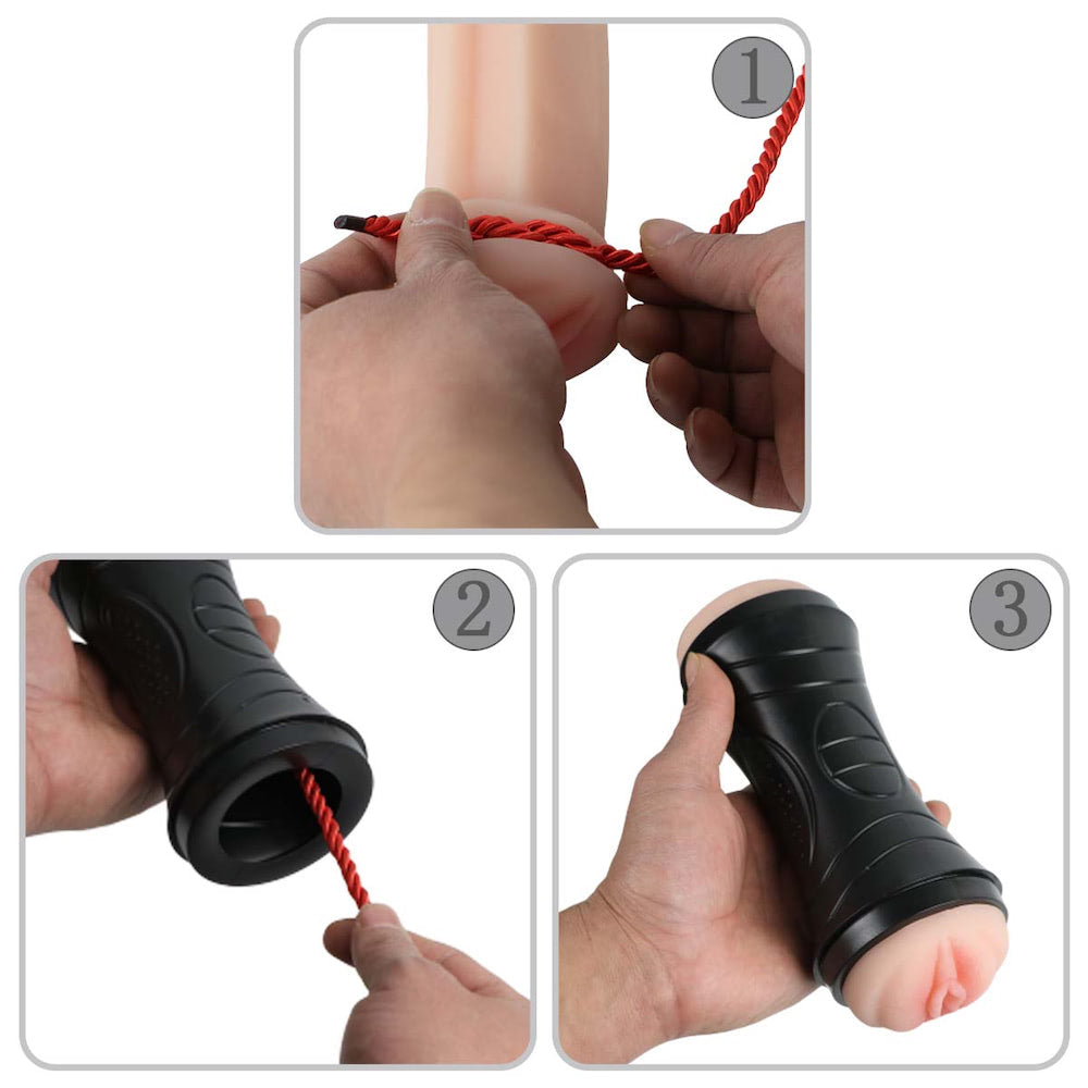 Masturbador Duplo Vagina e Ânus - TRAINING MASTER