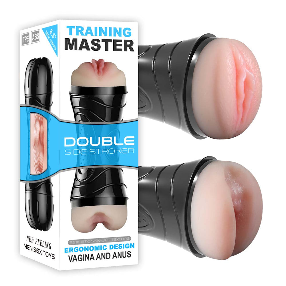 Masturbador Duplo Vagina e Ânus - TRAINING MASTER