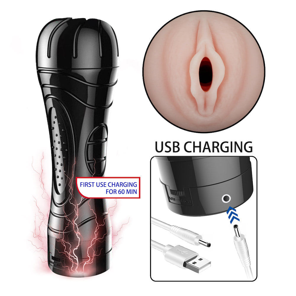 Masturbador Vagina Vibro Recarregável