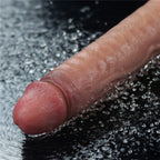 Pênis Vibrador Dupla Densidade 24,5x4 cm Dual layered Platinum Silicone com 10 modos de vibração - Qualidade Premium!