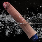Pênis Vibrador Dupla Densidade 24,5x4 cm Dual layered Platinum Silicone com 10 modos de vibração - Qualidade Premium!