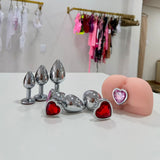 Plug Anal Cristal Coração