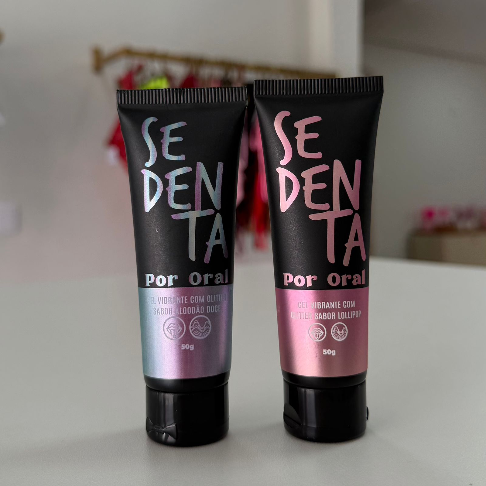 Gel Para Oral Vibrante com Glitter Sedenta Por Oral