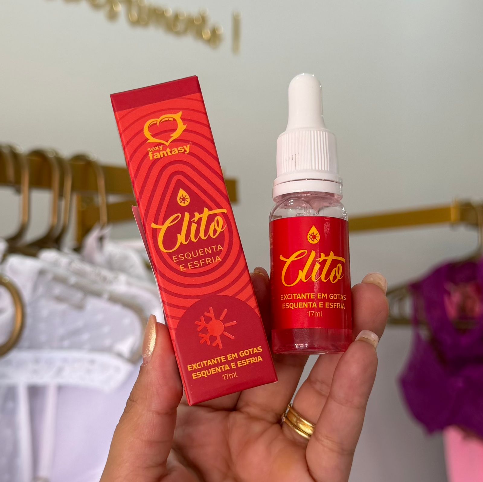 Clito Excitante em Gotas que Esquenta e Esfria