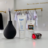 Kit Para Sexo Anal Iniciantes - Baratissimo! Plug Anal + Dessensibilizante Anal + Ducha + Lubrificante Intimo