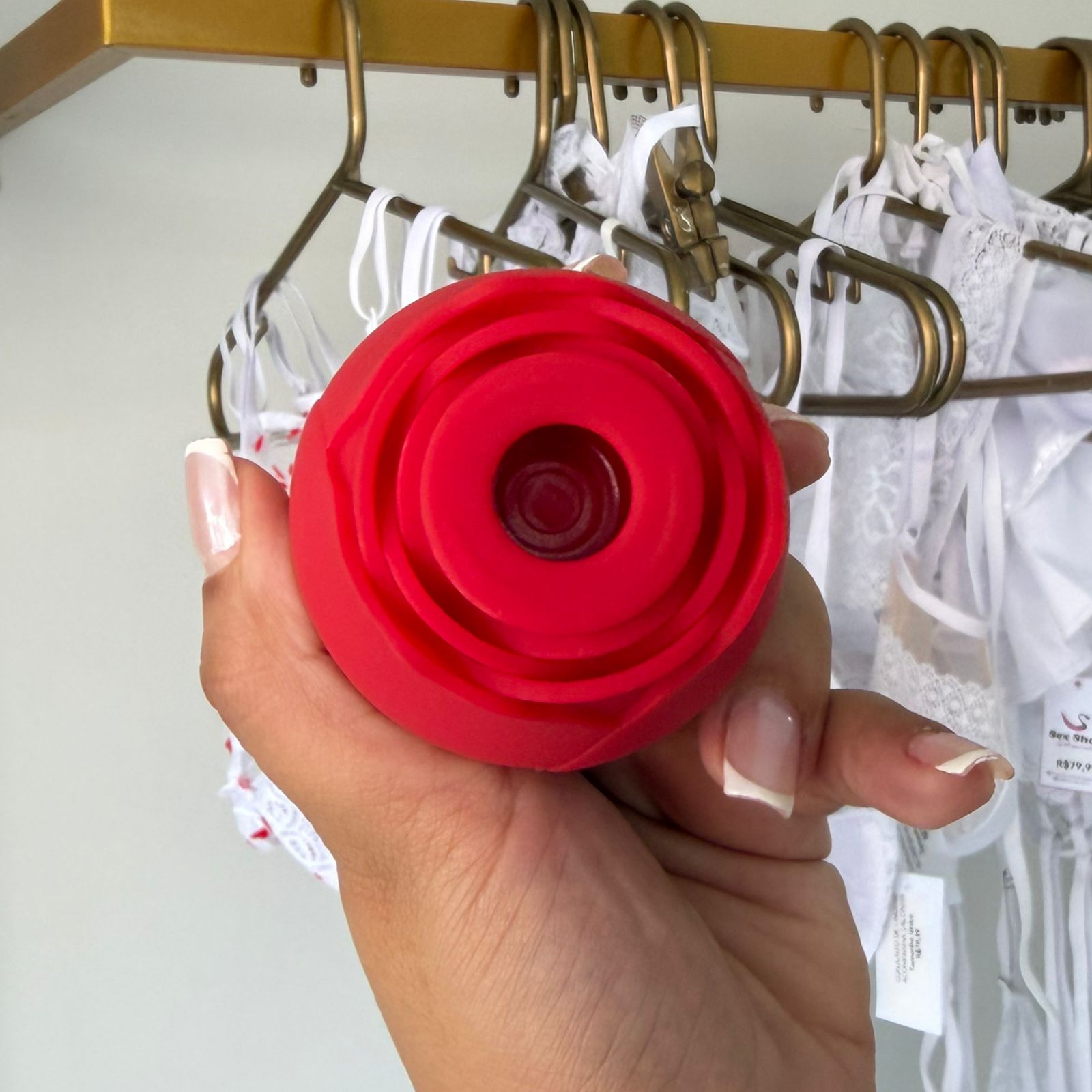 Vibrador Sugador Flor - Recarregável