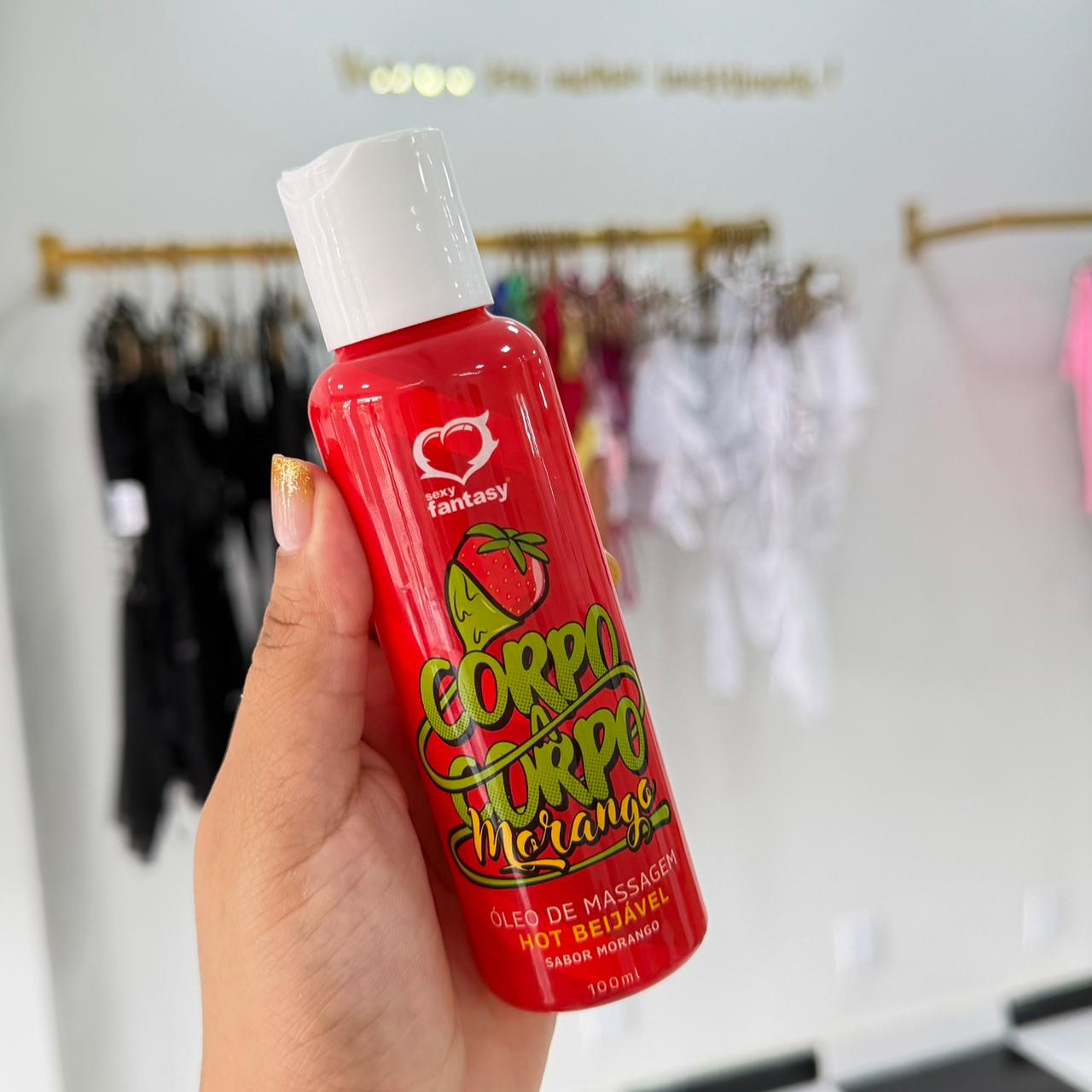 Óleo Para Massagem Corporal Beijável Corpo A Corpo 100ml