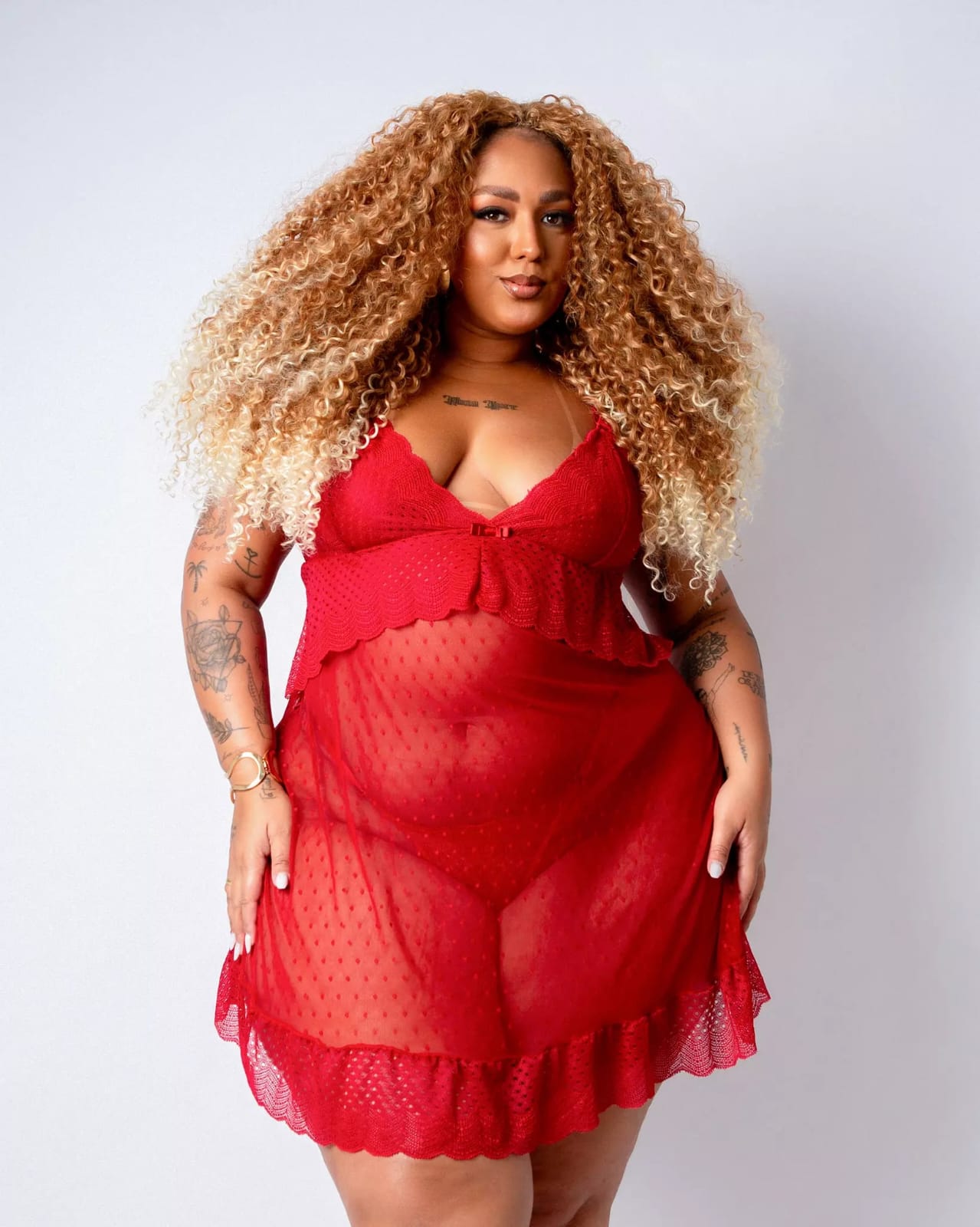 Camisola Adriana PLUS SIZE Vermelha