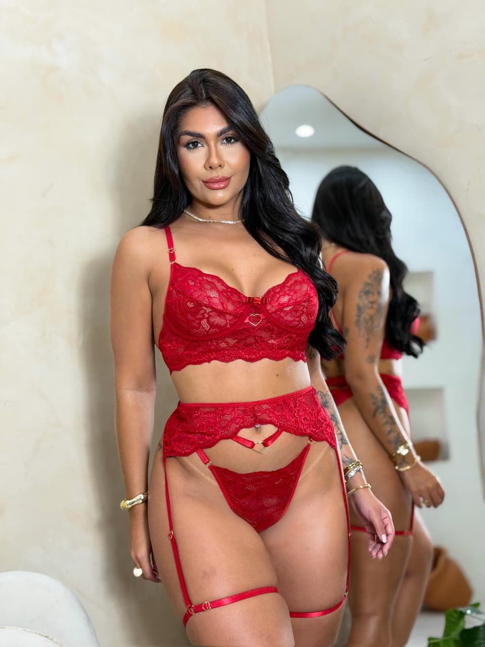 Conjunto Liberty Vermelho