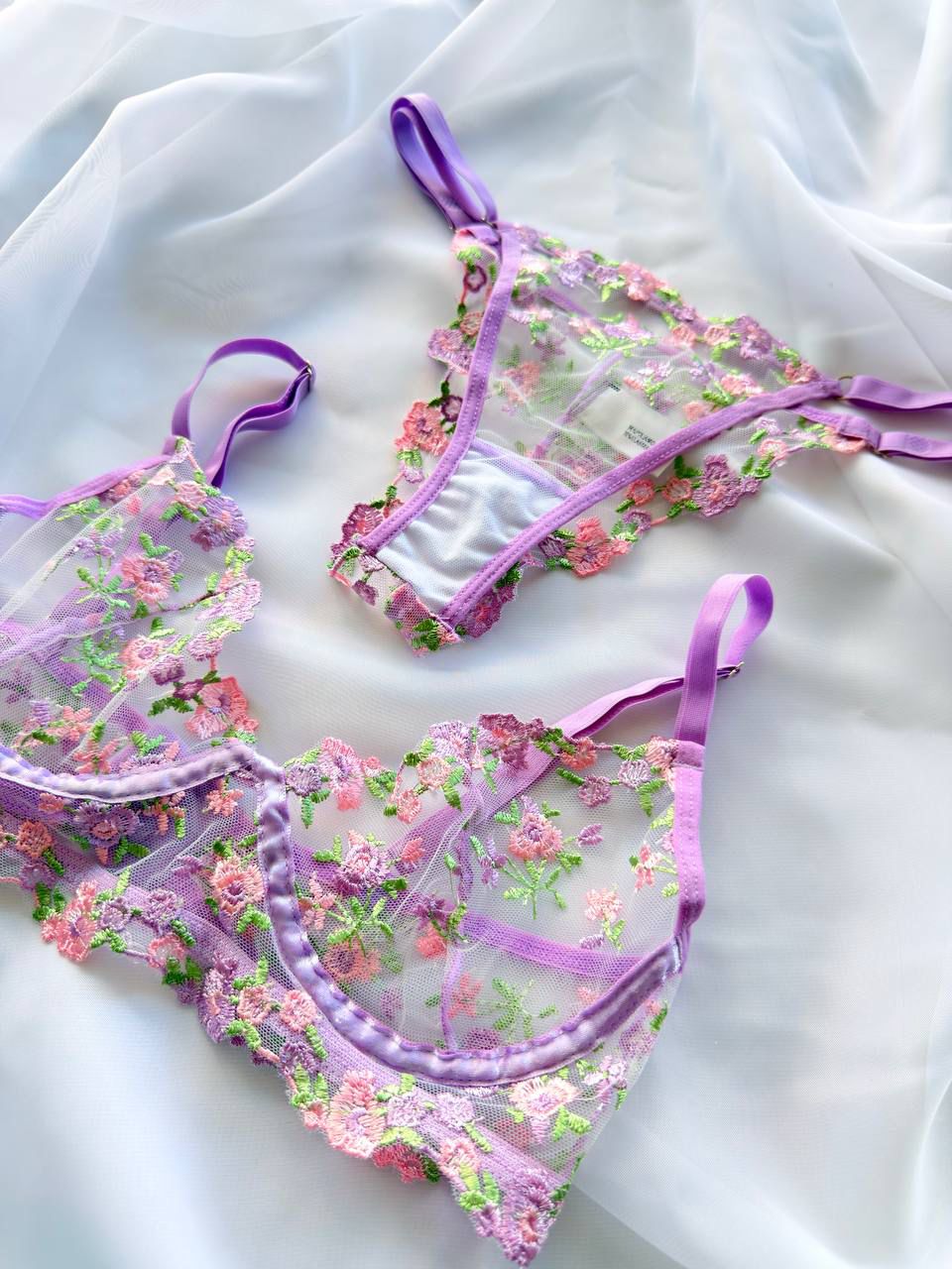 Conjunto Sem bojo Selena Lilás