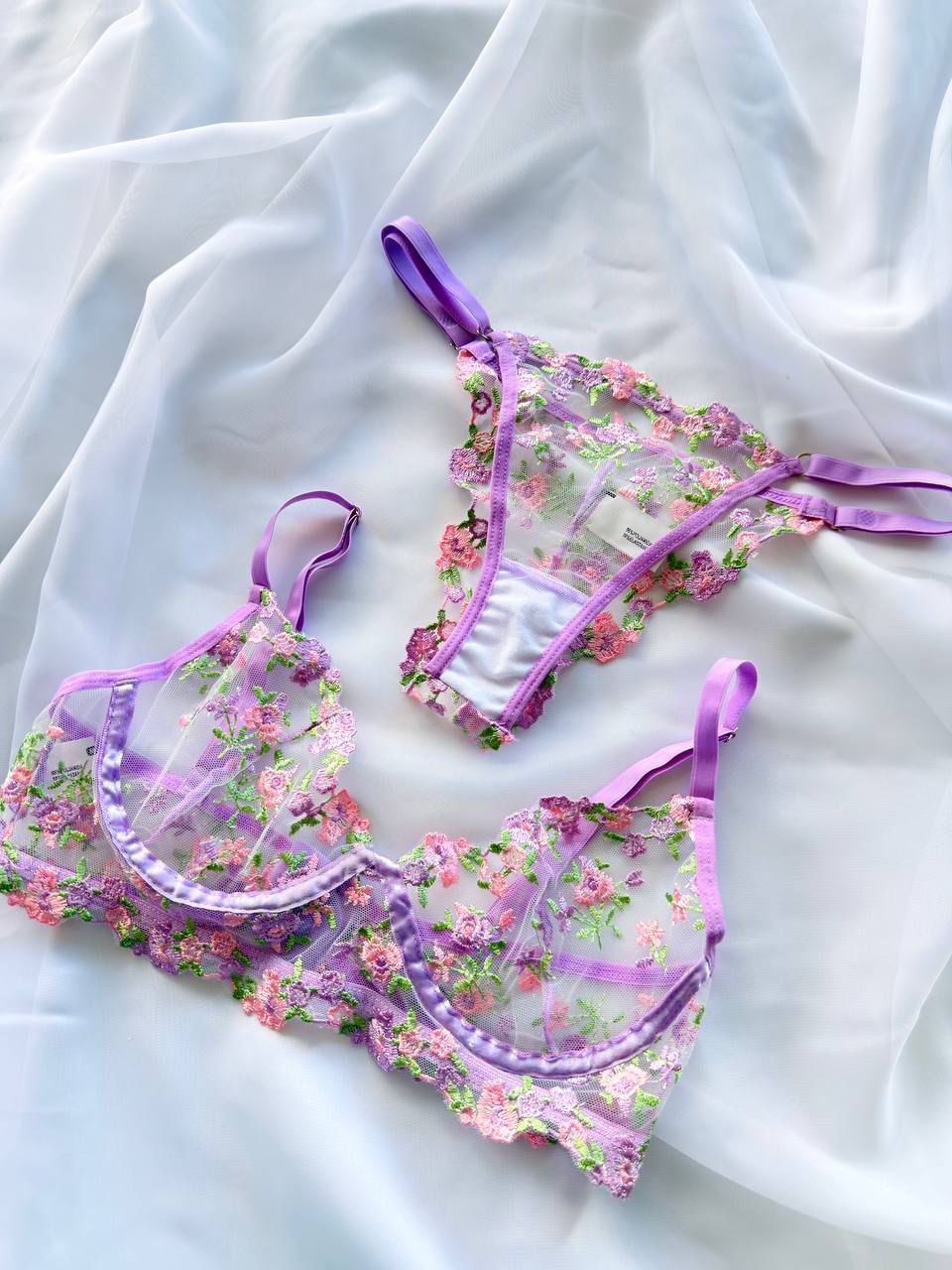 Conjunto Sem bojo Selena Lilás