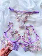 Conjunto Sem bojo Selena Lilás