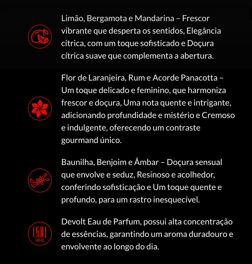 Devolt Perfume Da Sedução e Poder Feminino