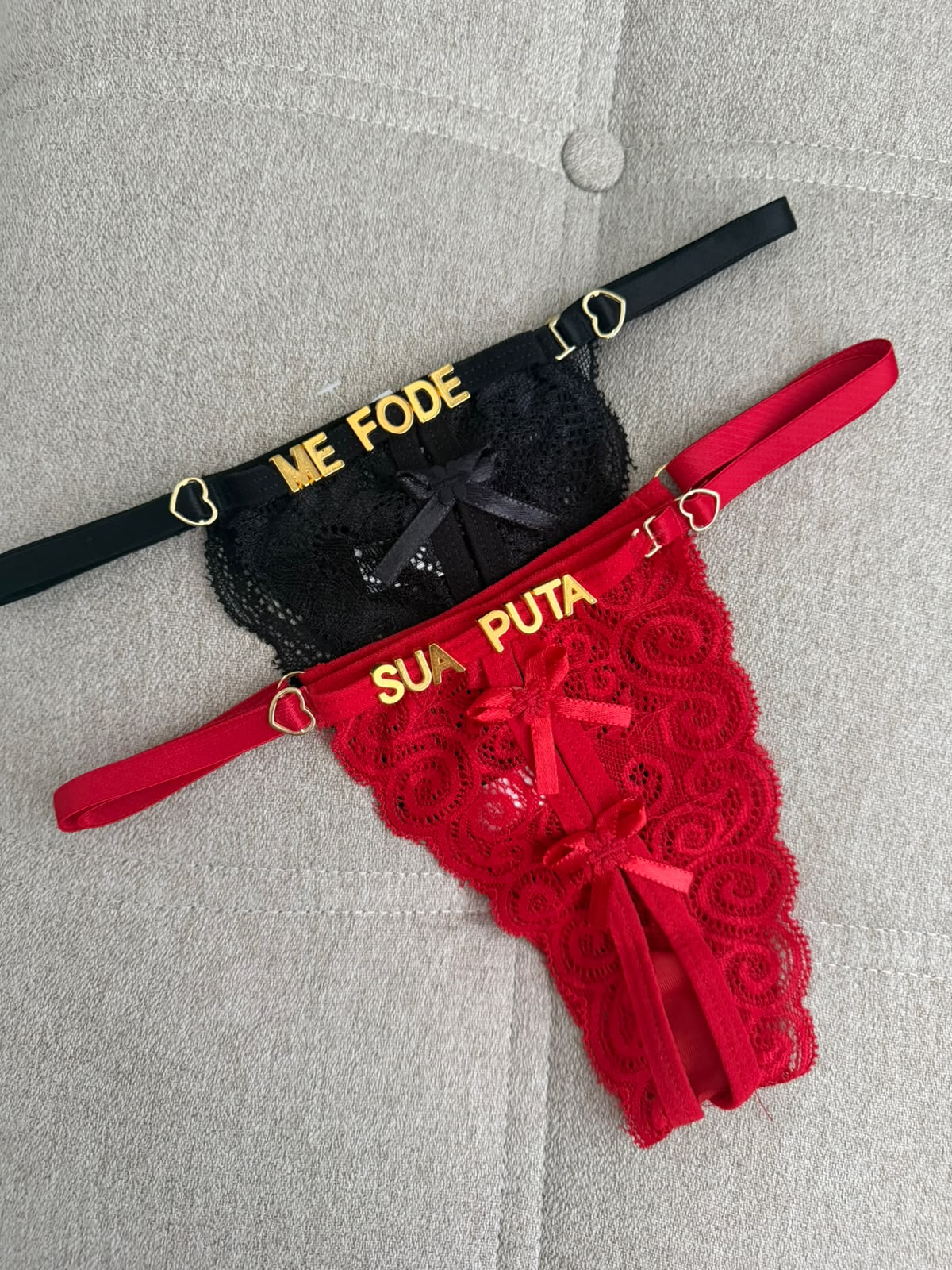 Calcinha Personalizável Modelo Apressadinha (Letras Não inclusas)