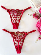 Calcinha Personalizavel Coração (Letras Não Inclusas)