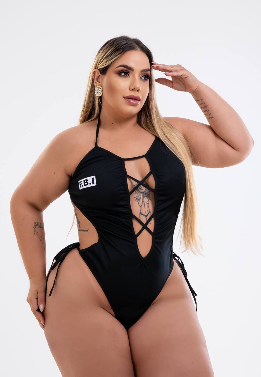 Fantasia Sensual FBI - Plus Size G1 Veste do 48 ao 52